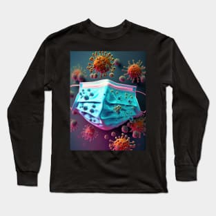 virus against mask Long Sleeve T-Shirt